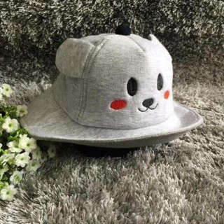 Nón tai bèo phối tai gấu cho bé - nón bucket tai gấu cho bé