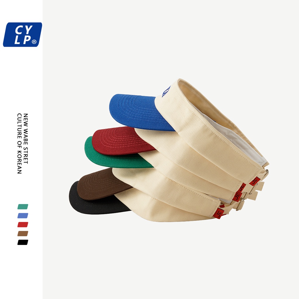 Nón Lưỡi Trai Hở Chóp Thêu Chữ Phong Cách Đường Phố Hàn Quốc Thời Trang Mùa Hè Dành Cho Nữ