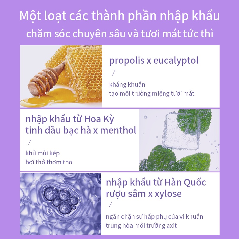 Chai xịt thơm miệng kháng khuẩn BAIMISS 10ml