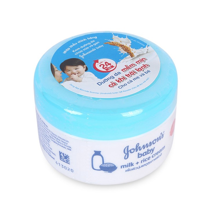 Kem Dưỡng Da Tinh Chất Sữa Và Gạo Johnson's Baby Hũ 50g
