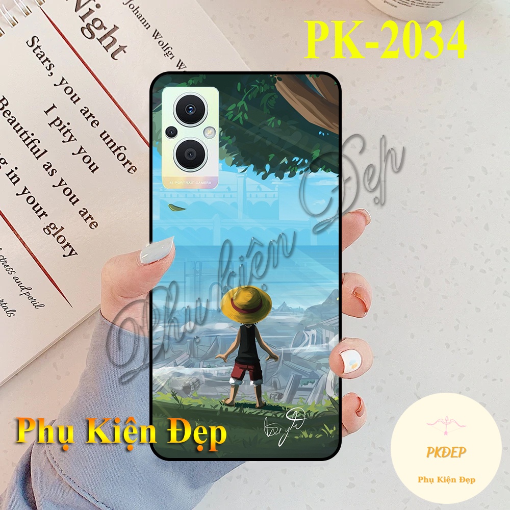 Ốp lưng Basic Oppo Reno7 Z 5G viền đen in hình BST Đảo Hải Tặc