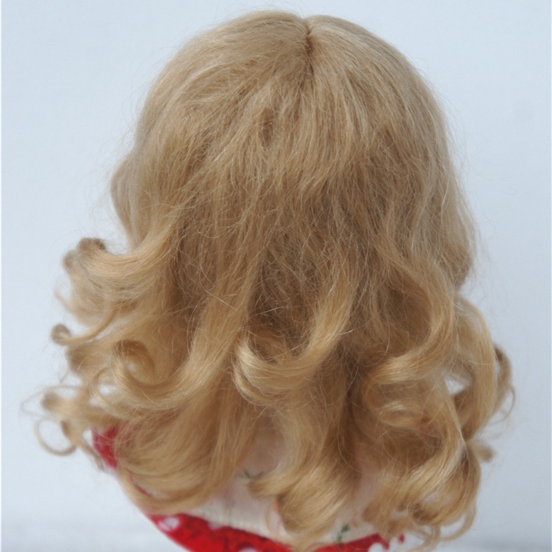 【Tóc giả búp bê】3-9inch BJD Gốm sứ OB11 Búp bê tóc giả Baby Macara Hair Curl (JD604) D20313 Liu Hai