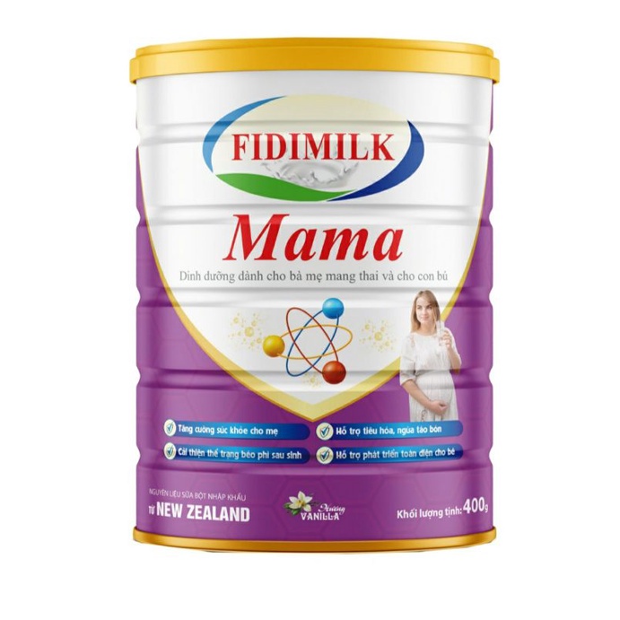 Fidimilk Mama Sữa Bổ Sung DHA, Chất Dinh Dưỡng Cho Bà Mẹ và Thai Nhi Hộp 900gram