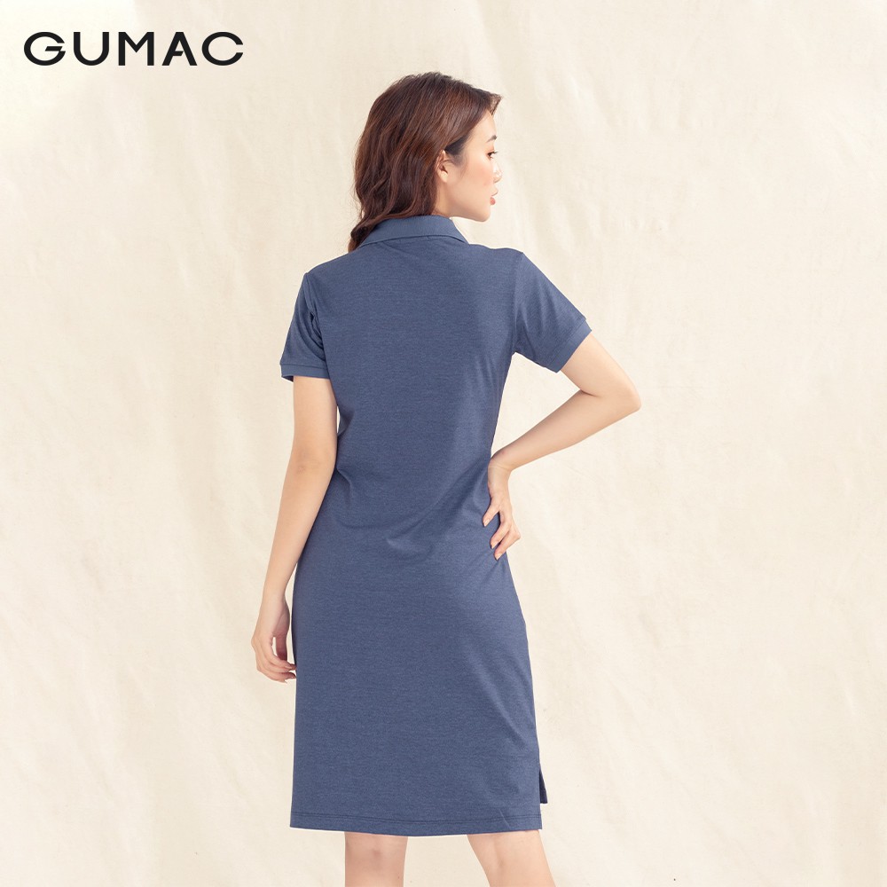 [Mã WAGU12 giảm 20% tối đa 50k đơn 150k] Đầm polo nẹp xẻ V DA1008 GUMAC | BigBuy360 - bigbuy360.vn