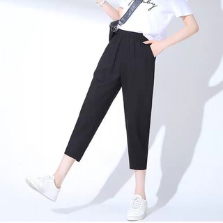 Quần baggy vải đũi xước Nhật cho nữ - T04