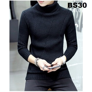 Áo len nam cổ lọ dày BS30
