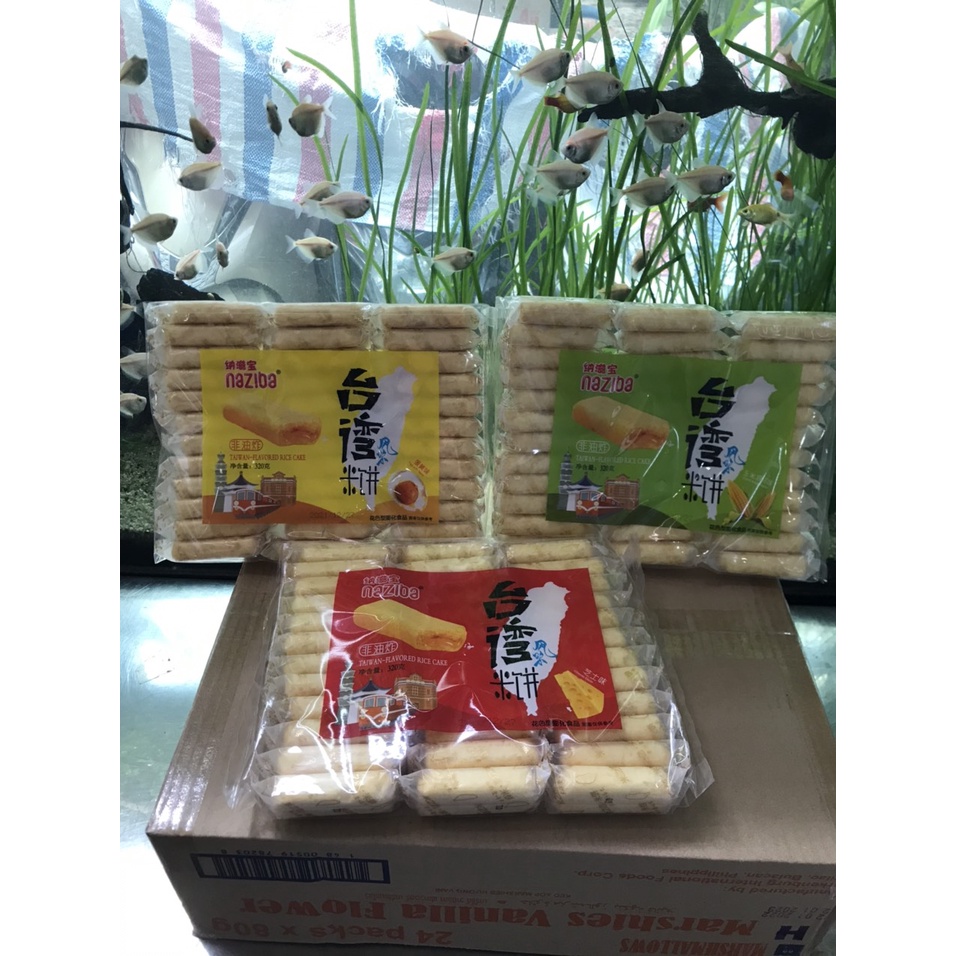 Bánh Gạo Đài Loan Naziba Vị Phô Mai (Gói 320g)