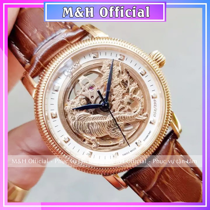Đồng hồ cơ automatic nam Ogival mãnh hổ thượng sơn, automatic tự động mặt cơ lộ máy đẹp giá rẻ, mang tài lộc và máy mắn | BigBuy360 - bigbuy360.vn