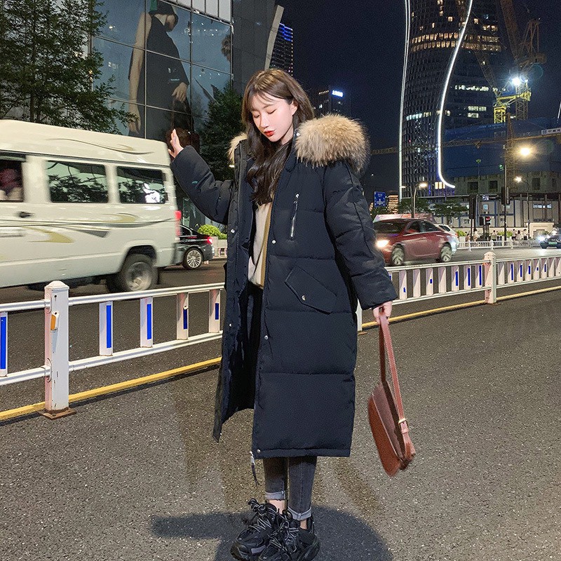 Giao Ngay 🌼Áo Khoác Phao Nữ Đại Hàn Mũ Lông Dáng Chùng hàng QUẢNG CHÂU Cao Cấp mới 2021 | BigBuy360 - bigbuy360.vn