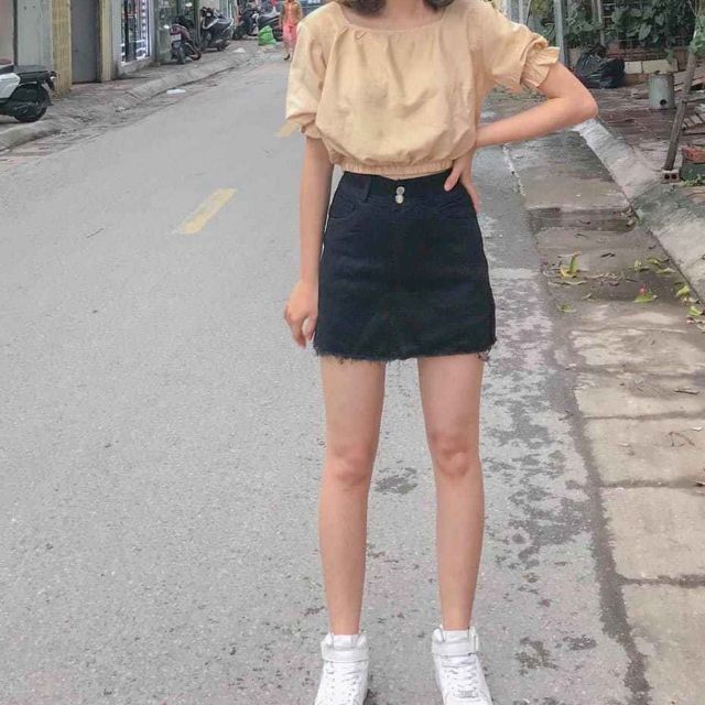 Áo croptop chun eo