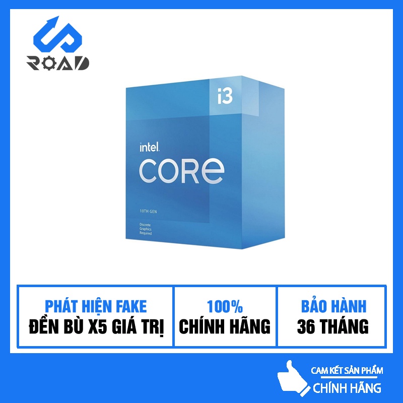 Chip Intel CPU Core i3 10105f New Box kèm Fan, Bảo hành 36 tháng, cam kết hàng chuẩn, giá dưới nhập, xả kho cuối năm