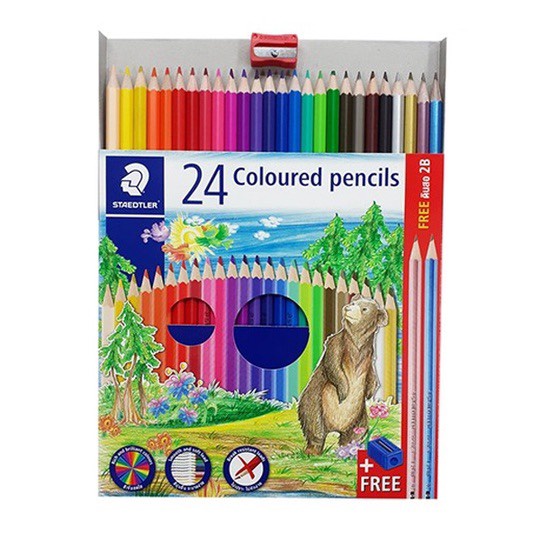 Chì màu cao cấp 24 màu - STAEDTLER 143C24P - TL