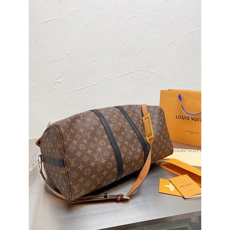 Túi xách du lịch thời trang kèm túi kéo khoá mini da thật cao cấp Louis Vuitton LV