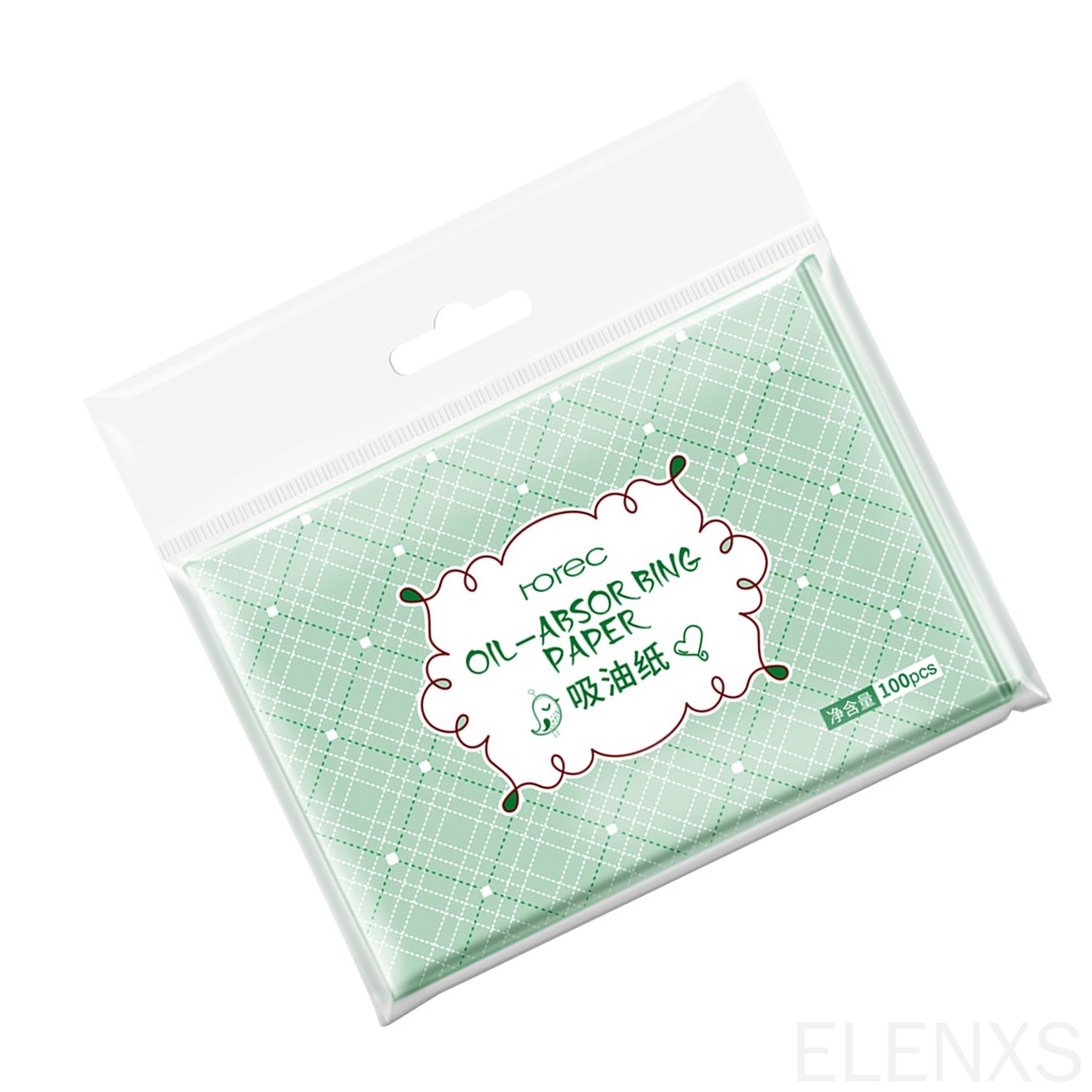 [Hàng mới về] Set 100 giấy thấm dầu chiết xuất thực vật chăm sóc da mặt