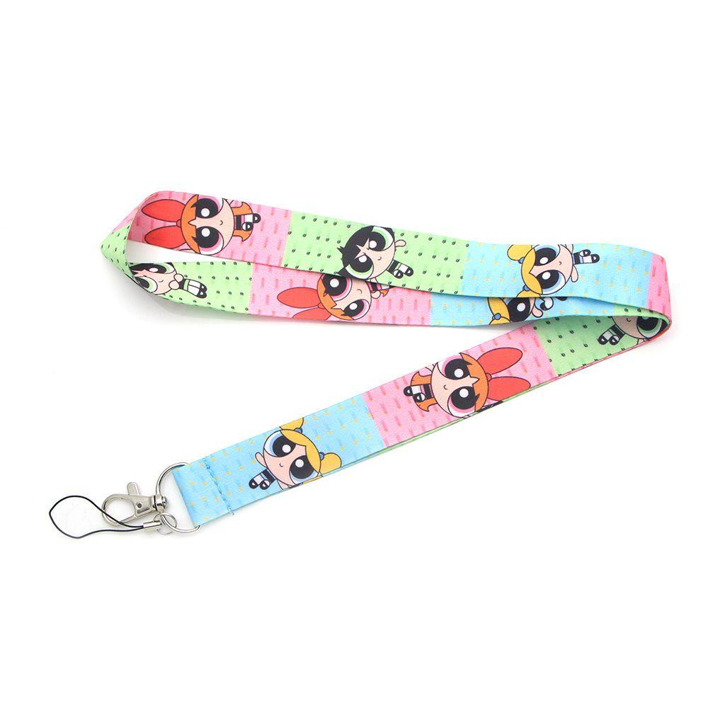 Dây Đeo Điện Thoại / Chìa Khóa Họa Tiết Hoạt Hình Powerpuff Girl