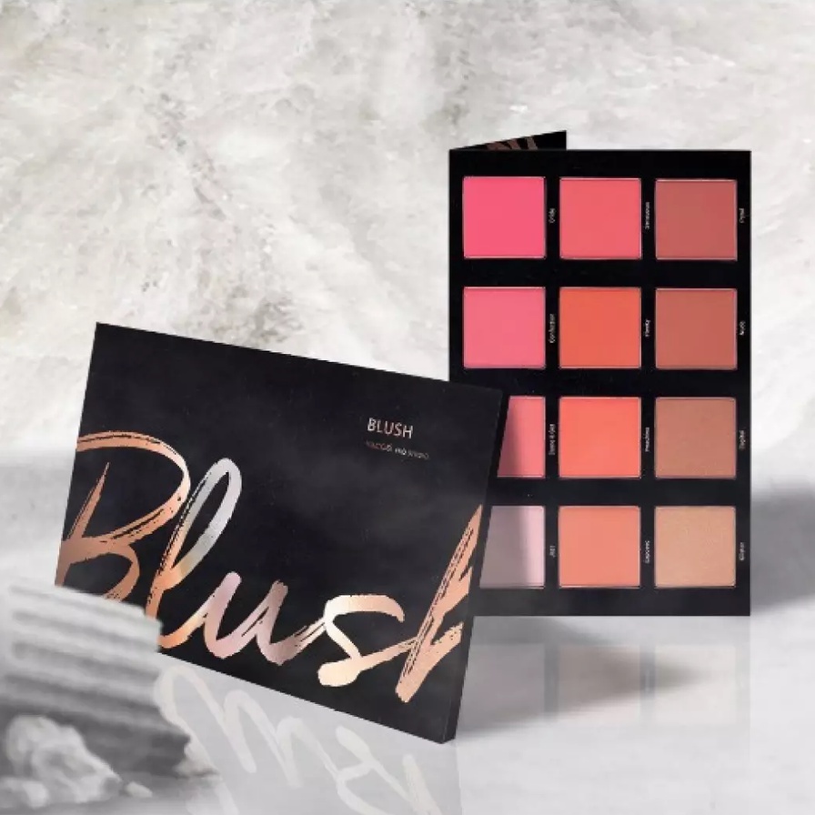 [CHÍNH HÃNG] Bảng Phấn Má Hồng Chuyên Nghiệp 12 Ô Vacosi Pro Studio Blush Palette - 66BP 45g