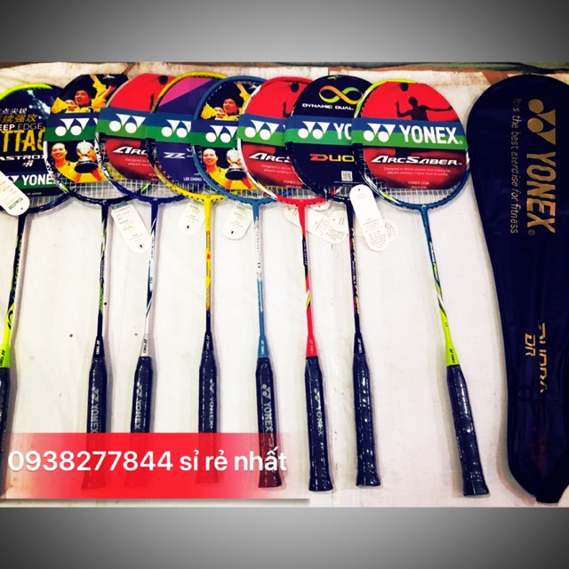 Vợt yonex căng cước sẵn tặng cuốn cán ( hoặc cầu lông)