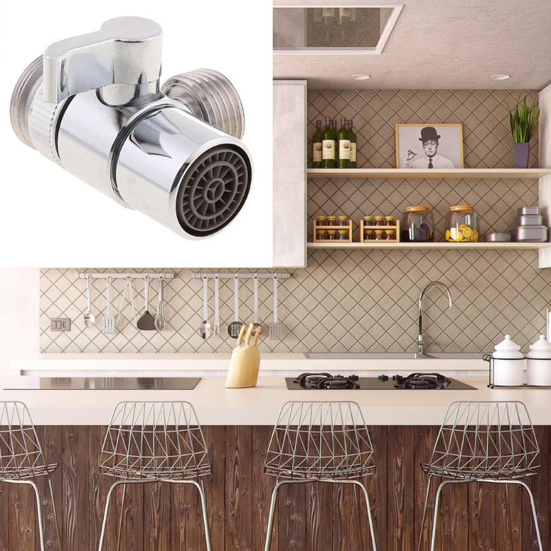 Van Chia Vòi Nước Bằng Đồng Thau Cho Nhà Bếp / Phòng Tắm