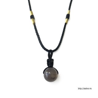 Dây chuyền stoneck đá thạch anh ám khói