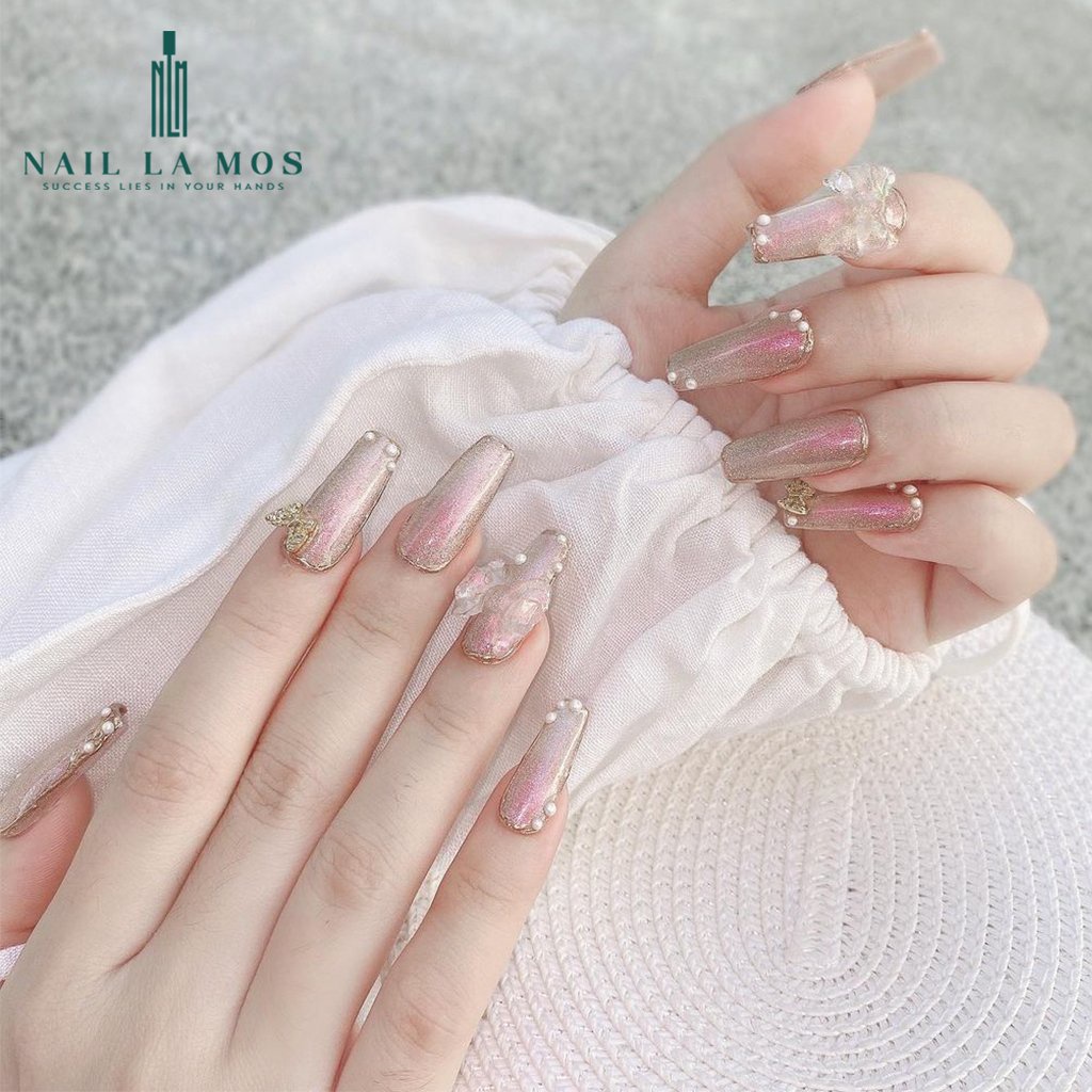 Móng nối HSM chính hãng phom vuông - Túi 500 móng nhựa dẻo đủ size