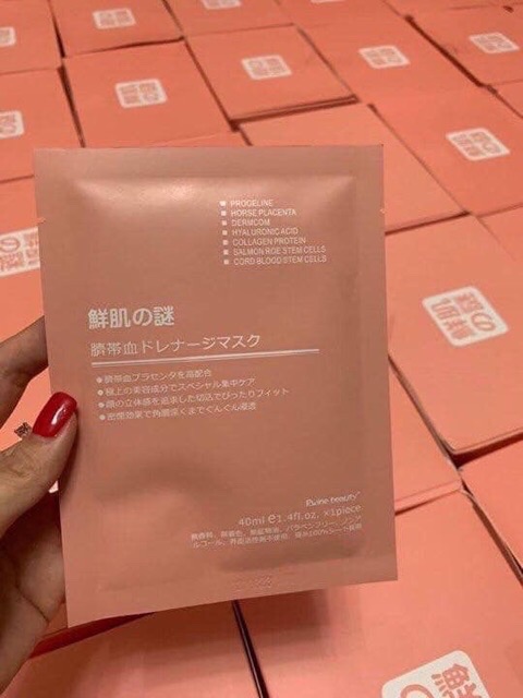 Mặt nạ nhau thai cuống rốn Rwine Beauty Collagen Nhật Bản | Thế Giới Skin Care