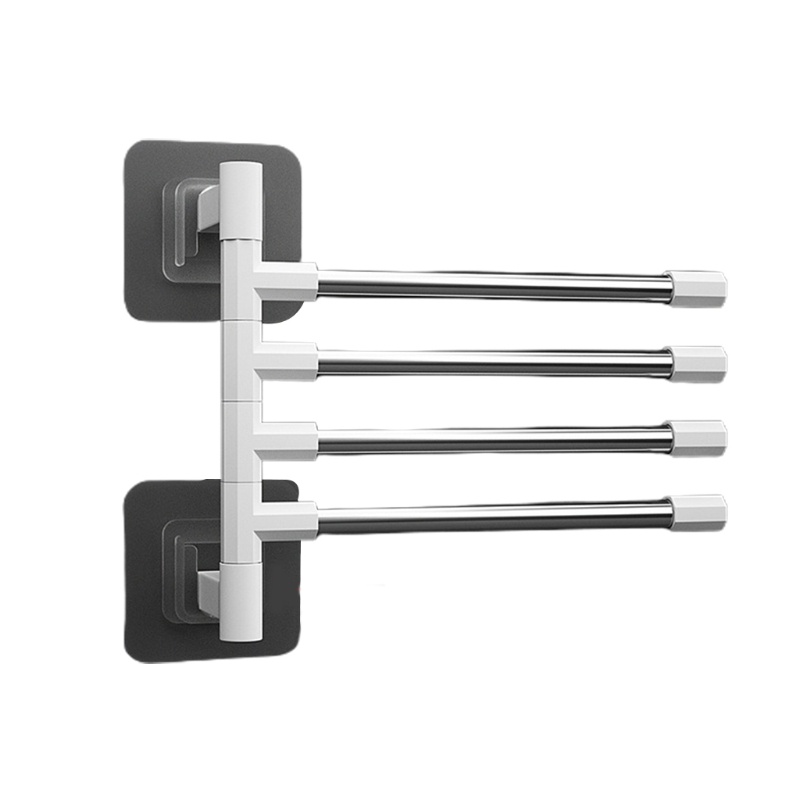 Móc Treo Khăn Bằng Thép Không Gỉ Xoay 180 Độ° Giá Treo Khăn Dạng Xoay Tiết Kiệm Không Gian Cho Người Dơi