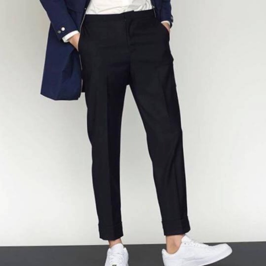 Quần Baggy Nam Azila QA12 Cạp Cúc Ống Rộng Vải Cotton Hàn Co Giãn