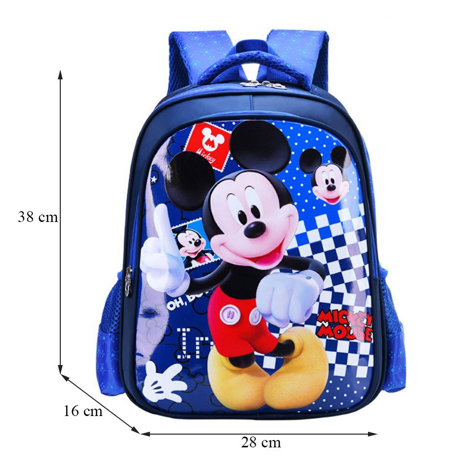 (MUA LẺ GIÁ SỈ) BALO HỌC SINH TIỂU HỌC 2 NGĂN LỚN MICKEY &amp; MINNIE SIÊU CƯNG