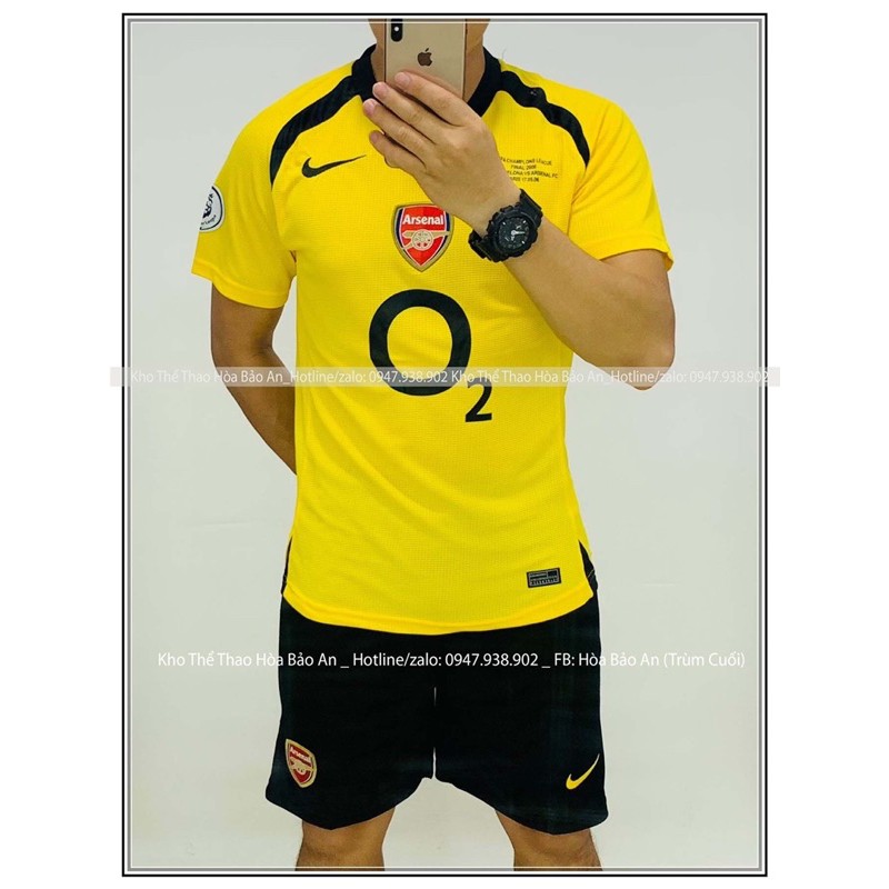 ÁoBộ quần áo bóng đá đội tuyển Arsenal hàng cao cấp màu vàng | BigBuy360 - bigbuy360.vn