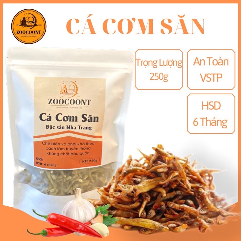 Cá cơm săn Nha Trang 250g hàng loại 1 [ Cá không mặn - Hàng mới - Không tồn kho ]