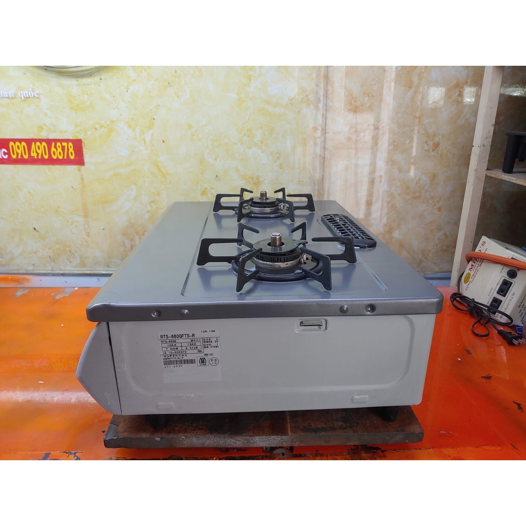 Bếp gas nội địa Nhật Rinnai RKE661FTS 020372 nguồn 3V giá 1,5tr 1 đổi 1 KẾT BẠN ZALO 0909306149 GỬI HÌNH &VIDEO THỬ BẾP