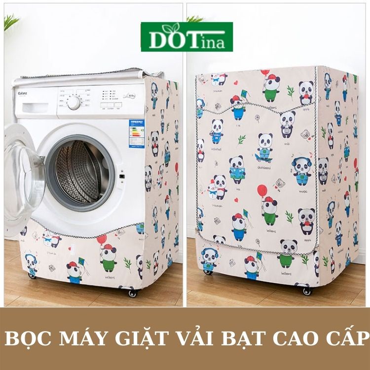 Áo Trùm Vỏ Boc Máy Giặt Cửa Ngang Siêu Bền Vải Bạt Cao Cấp Loại Dày Chống Thấm Nước