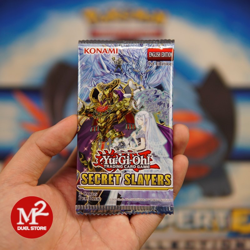 Túi thẻ bài yugioh Secret Slayers Booster pack - 5 lá bài - Hàng chính hãng phân phối bởi M2 DUEL Store