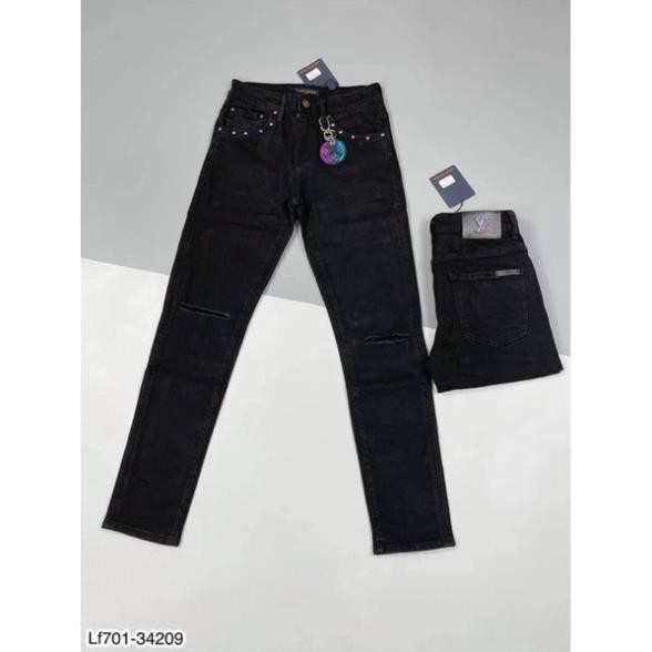 [ Ảnh Thật Mẫu Mặc ] Quần Jean Trơn rách gối - Quần Rách gối cao cấp cho Nam