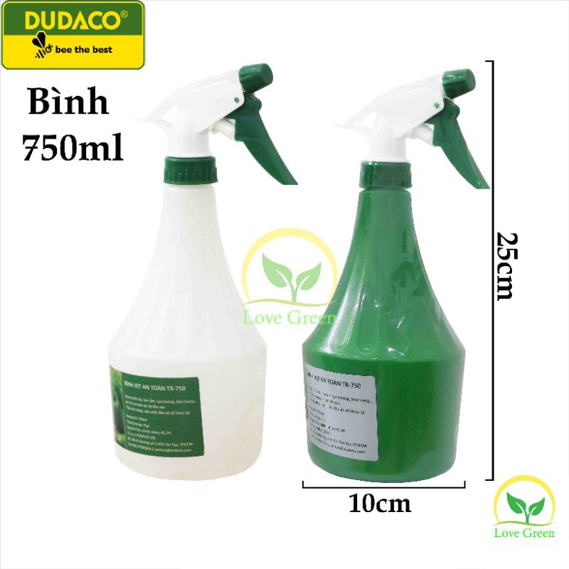 Bình Xịt Cồn Khử Khuẩn,Tưới Cây,Xịt Tóc 750Ml (Bình Phun Sương)