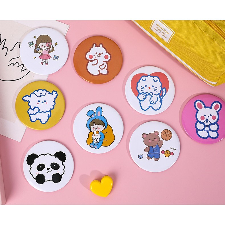 GƯƠNG MINI TRÒN 1 MẶT (mẫu ngẫu nhiên)