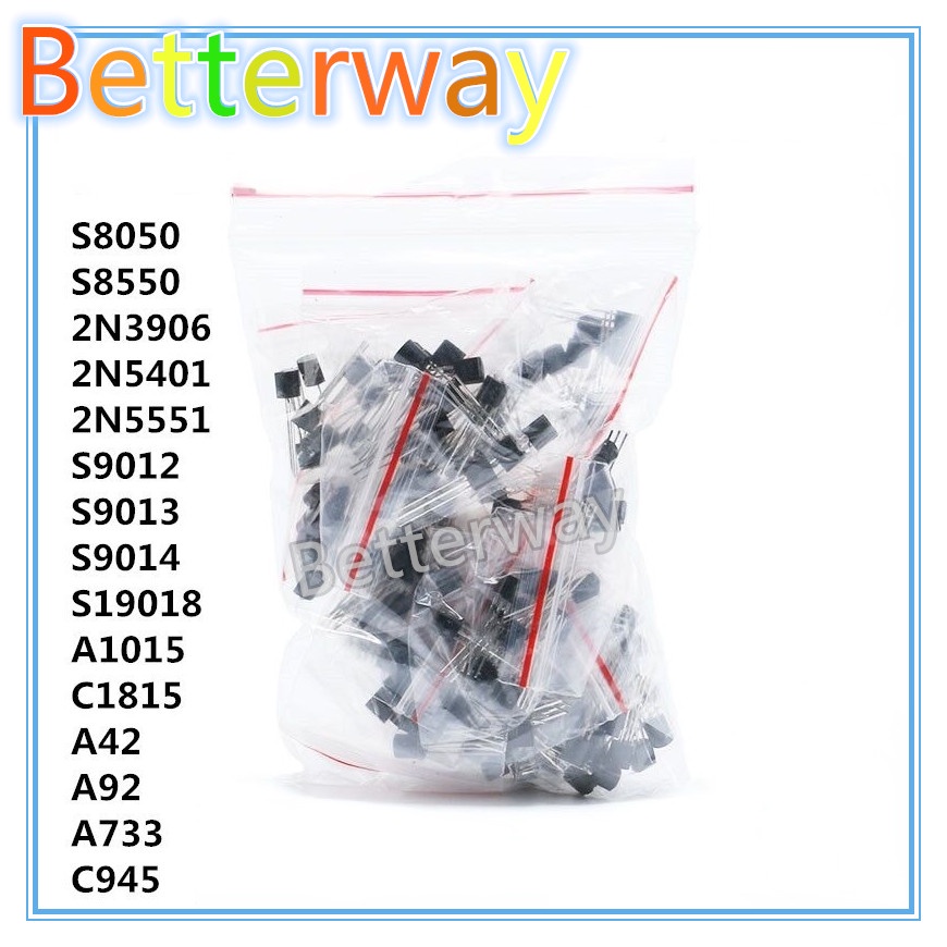 Bộ Transistor Thường Được Sử Dụng TO-92 A42 A92 2N5551 2N5401 2N3904 S8050 S8550 S9012 S9013 S9014 9
