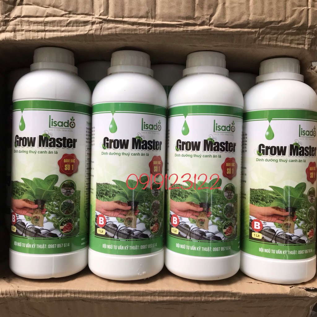 Dung Dịch Thủy Canh CHO RAU ĂN LÁ GROW MASTER