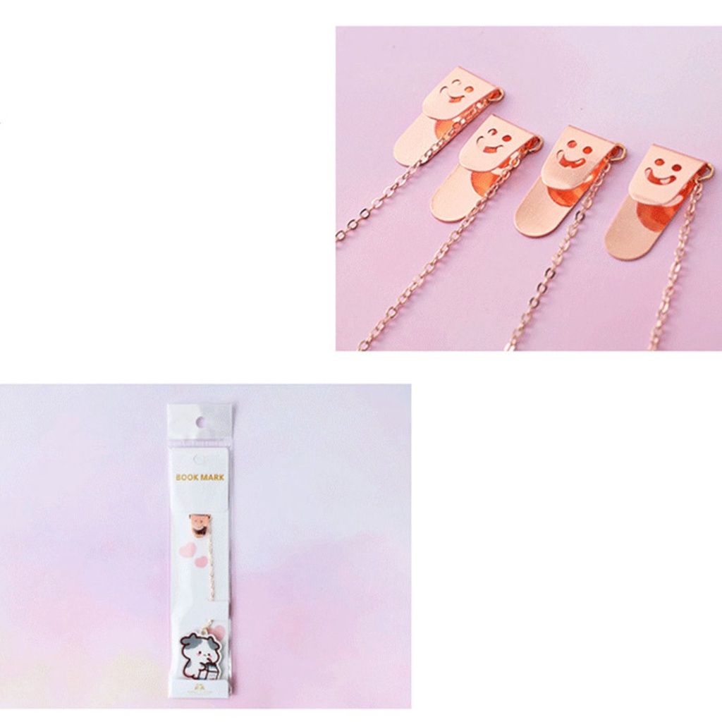 Thẻ Đánh Dấu Sách Bằng Acrylic Phối Mặt Hình Hoạt Hình Dễ Thương Tiện Dụng Cho Học Sinh/ Văn Phòng