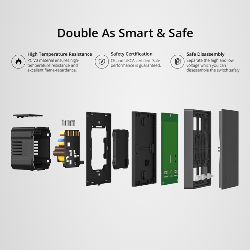 Sonoff M5 Switchman Tường Thông Minh Công Tắc EU 80/86 Loại 2/3 Băng Đảng Nhà Tự Động Hóa