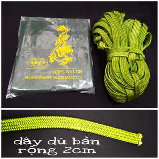 Võng dù (nylong) hai lớp siêu bền - Dây dù loại 1 bản to