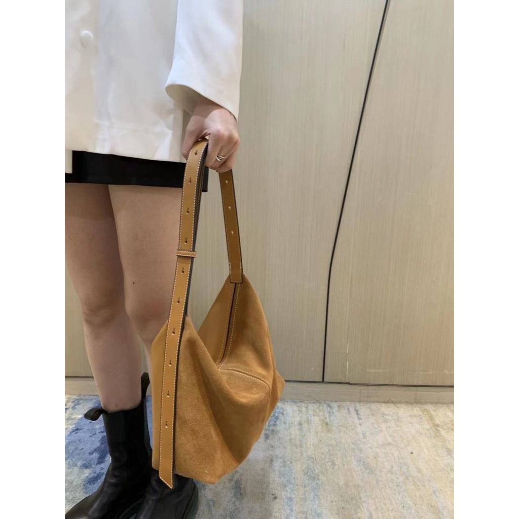 Túi Xách Da Lộn Ngăn Chứa Rộng Thời Trang retro Cho Nữ