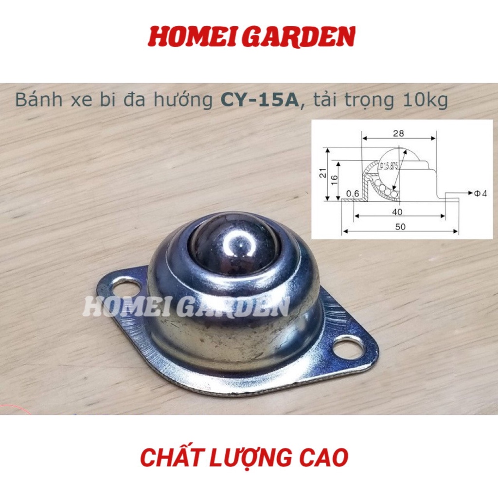 Con lăn bi cầu bánh xe bi đa hướng bằng thép CY15 hàng tốt chất lượng cao - HM0070