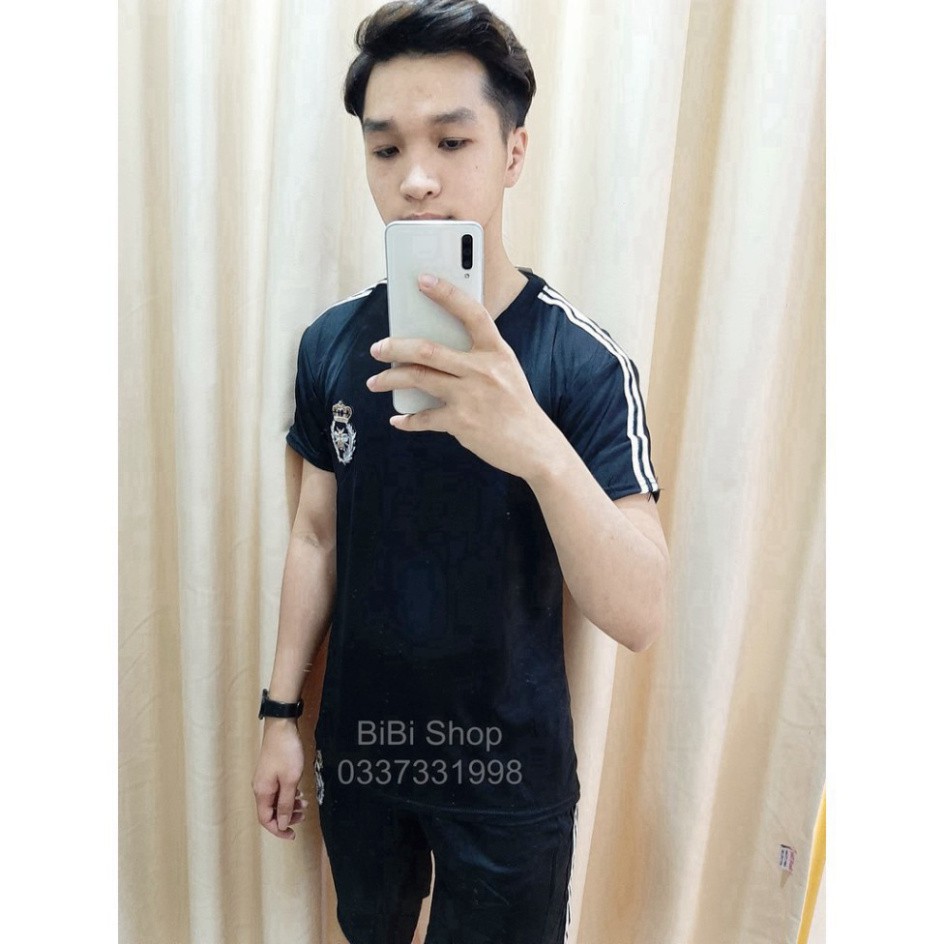 [ẢNH THẬT] Bộ Đồ Nam, Bộ Hè Nam Thêu Logo Vương Miện Ong Cao Cấp BB24 | BigBuy360 - bigbuy360.vn