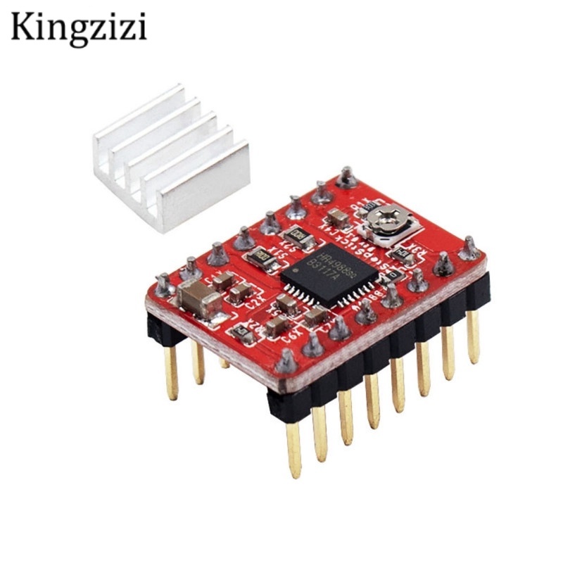 Module động cơ bước + bộ tản nhiệt A4988 DRV8825 cho máy in 3d Skr V1.3 1.4 Gtr V1.0 Ramps 1.4 1.6 Mks Gen V1.4