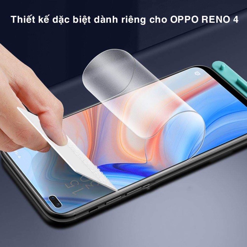 Dán PPF màn hình Oppo Reno 4 Pro cao cấp dẻo chống bám vân tay hiệu quả