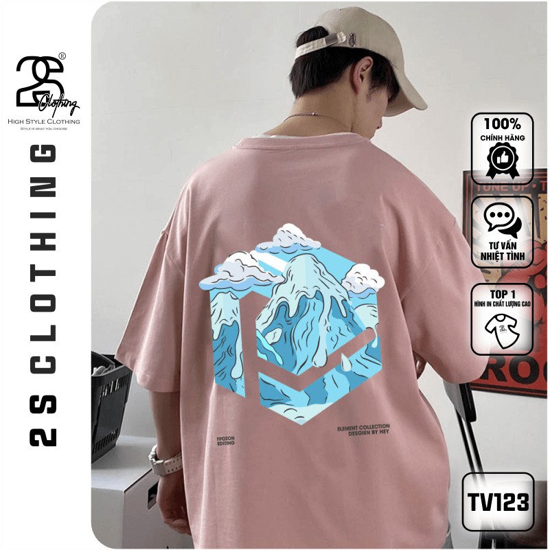 Áo Thun Tay Lỡ 2s Clothing Áo Phông 5TheWay Hot Trend Unisex Nam Nữ Chất Cotton Oversize Form Rộng Giá Rẻ In Hình TV123