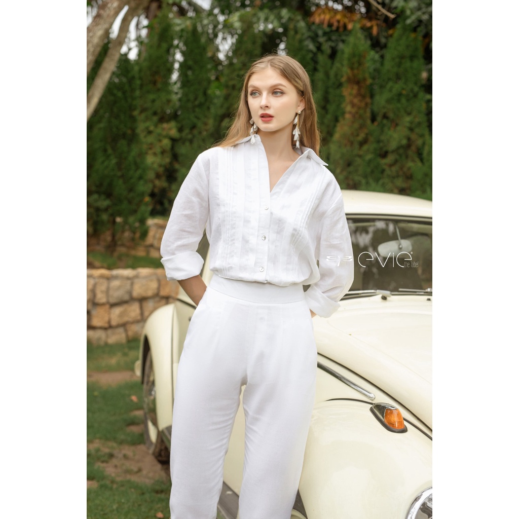 Quần Evie Cuddle_2_Linen trắng