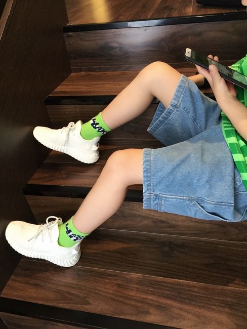 Quần đùi denim phong cách thể thao thời trang mùa hè dành cho bé trai