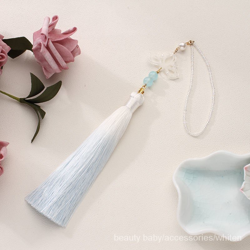 Phụ kiện treo trang trí phối hình hoa sen phong cách Trung Hoa cổ điển